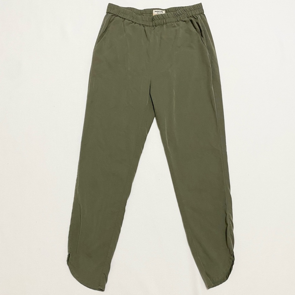 Marine Layer Allison Pant Dusty Olive Green